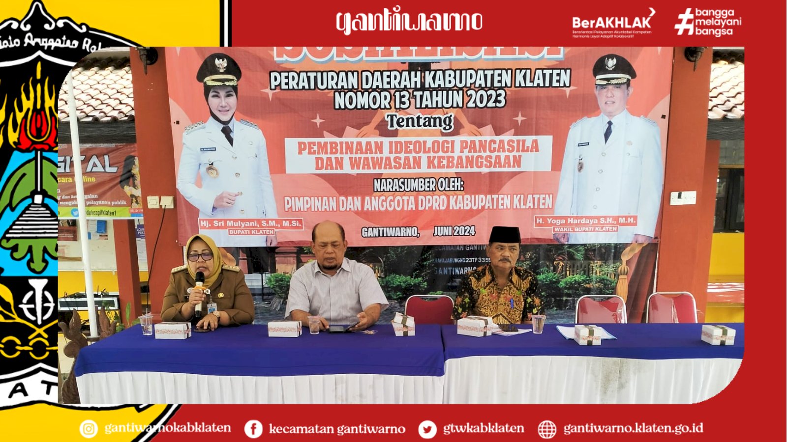 Sosialisasi Perda Nomor Tahun Kecamatan Gantiwarno