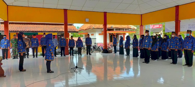 Upacara HUT KORPRI ke-51 Tahun 2022 di Pendopo Kecamatan Gantiwarno