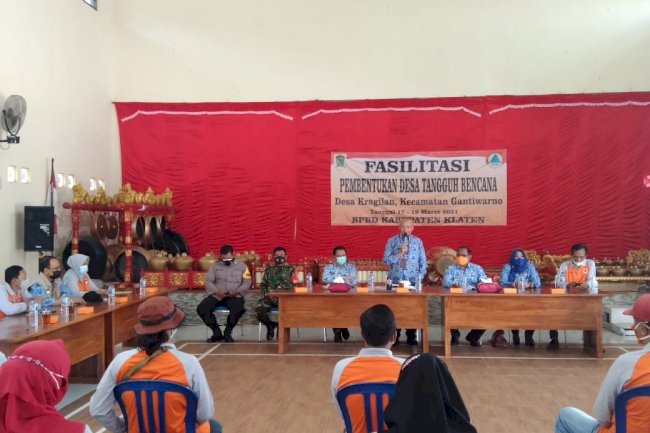 BPBD Kabupaten Klaten Menfasilitasi Destana di Desa Kragilan 