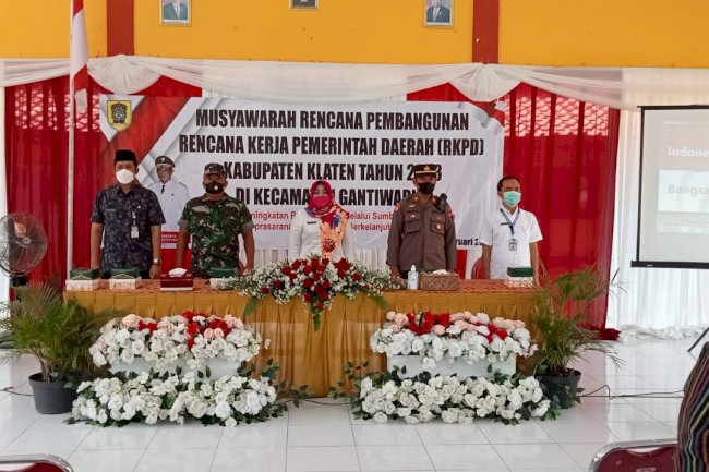 Musrenbangcam Tahun 2023 di Pendopo Kecamatan Gantiwarno