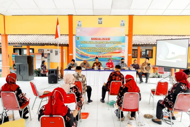 Sosialisasi Penanggulangan Gelandangan dan Pengemis di Pendopo Gantiwarno Bersama Kades