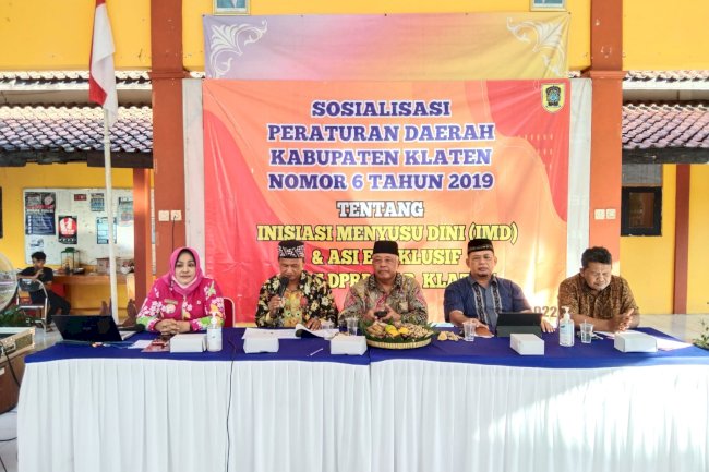 Sosialisasi Inisiasi Menyusui Dini dan Air Susu Ibu Eksklusif di Pendopo Kecamatan Gantiwarno