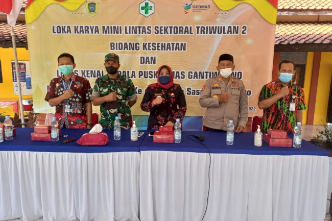 Loka Karya Mini Lintas Sektoral Triwulan 2 Bidang Kesehatan dan Lepas Kenal Kepala Puskesmas Gantiwarno