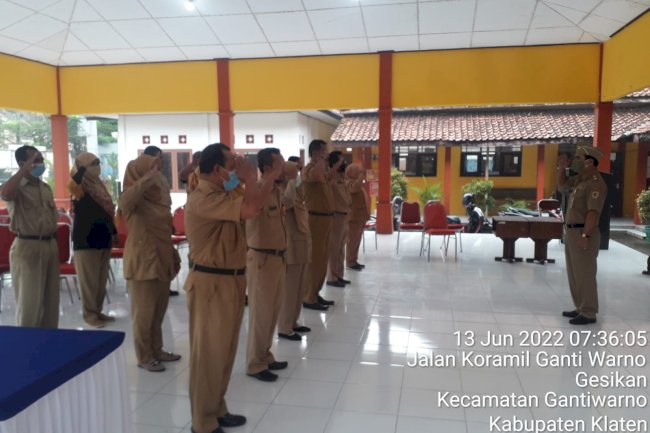 Apel Senin Pagi ASN Kecamatan Gantiwarno