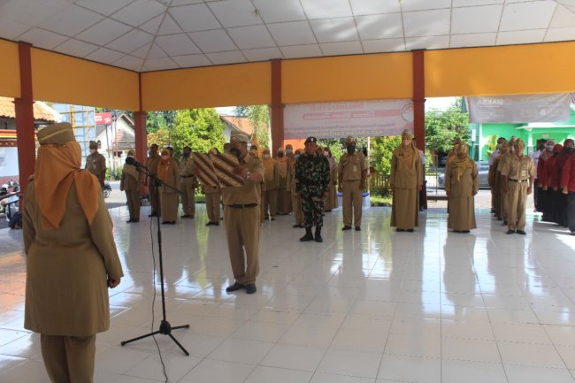 Upacara Peringatan Hari Bela Negara ke 74 di Kecamatan Gantiwarno