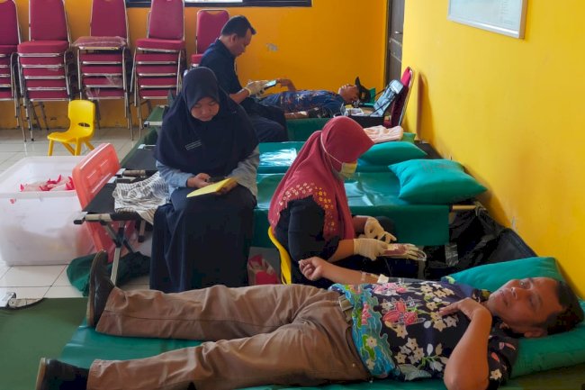 Giat Donor Darah PMI Gantiwarno