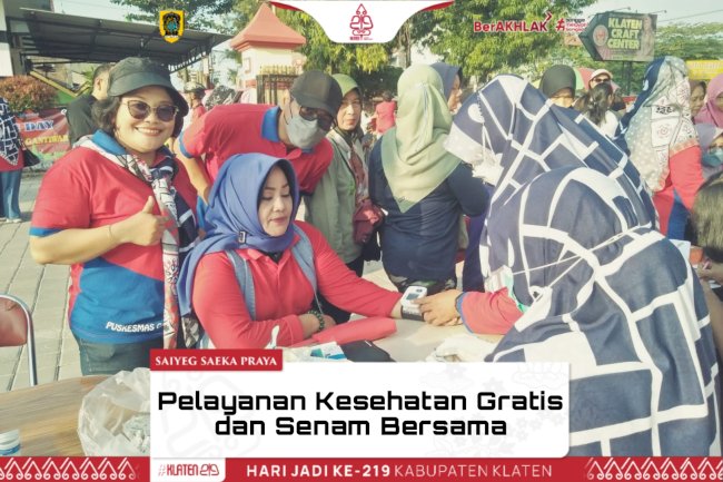 Pelayanan Kesehatan Gratis dan Senam Bersama: Masyarakat Semakin Sehat dan Aktif