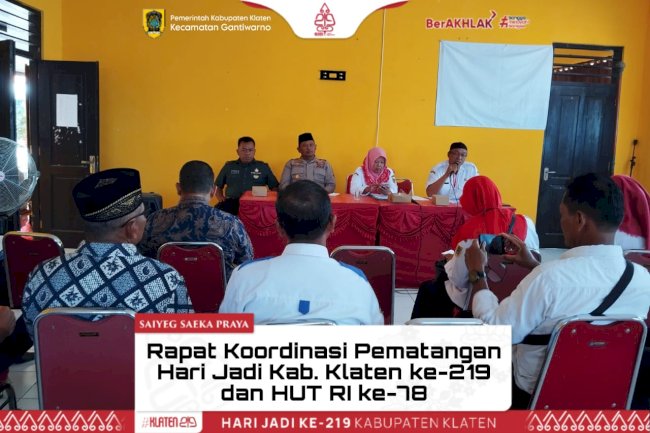 Dibalik Layar Persiapan Hari Jadi Kabupaten Klaten ke-219 dan HUT RI ke-78