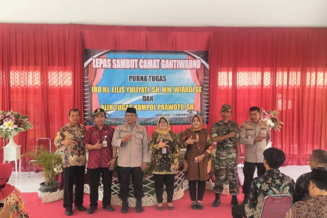 Lepas Sambut Pejabat Strukturan dan Kapolsek Gantiwarno