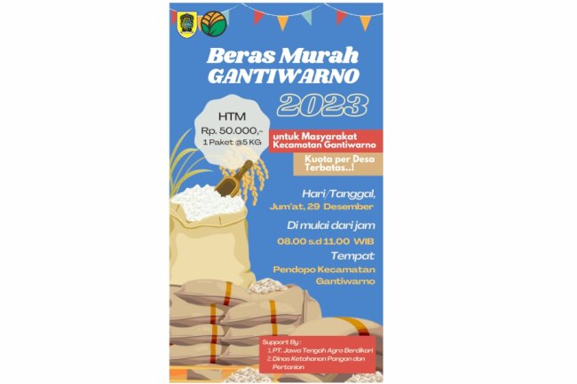 Beras Murah Gantiwarno