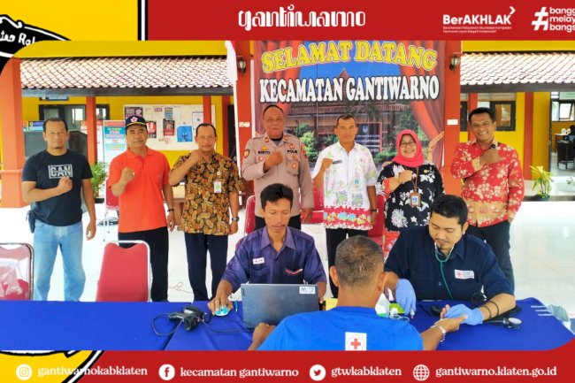 Pelaksanaan Donor Darah oleh PMI Kabupaten Klaten