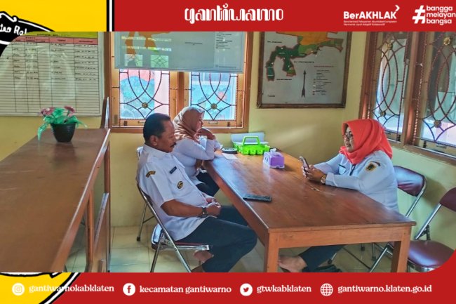 Kunjungan Kerja Camat ke Desa Gentan