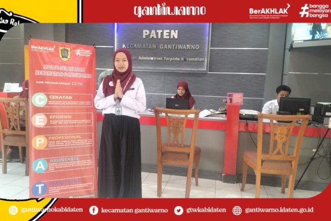Motto Pelayanan Kecamatan Gantiwarno