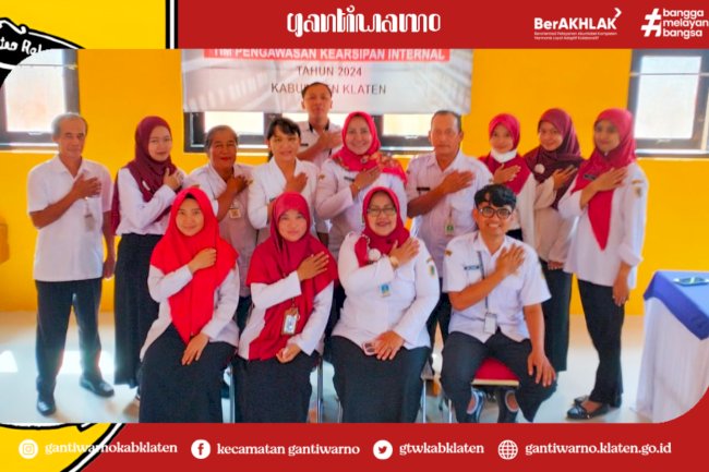 Monitoring Kearsipan oleh Tim Dispersip Kab. Klaten