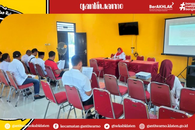 Rakor Kades se- Kecamatan Gantiwarno
