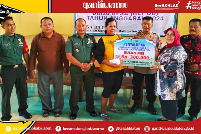 Penyaluran Bantuan Langsung Tunai Dana Desa (BLT DD) TA 2024