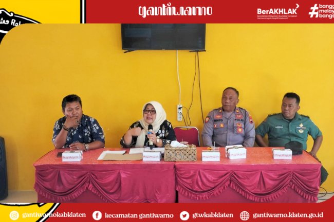 Rakor pelaksanaan Hari Jadi Kab. Klaten ke 220 dan HUT RI Ke 79