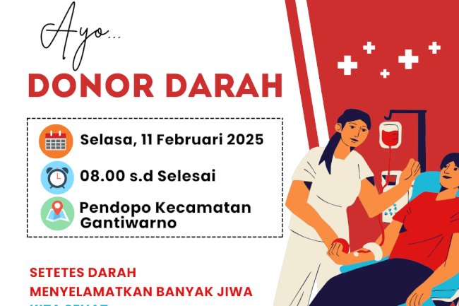 Ayo Donor Darah, Setetes Darah Menyelamatkan Banyak Jiwa