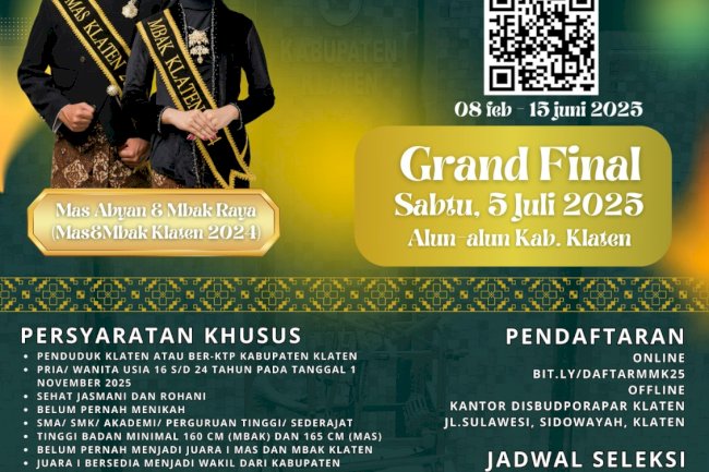Pemilihan Duta Wisata Mas & Mbak Kab. Klaten