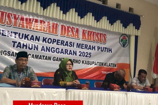 Malam ini 2 Desa melaksankan Pembentukan Koperasi Merah Putih