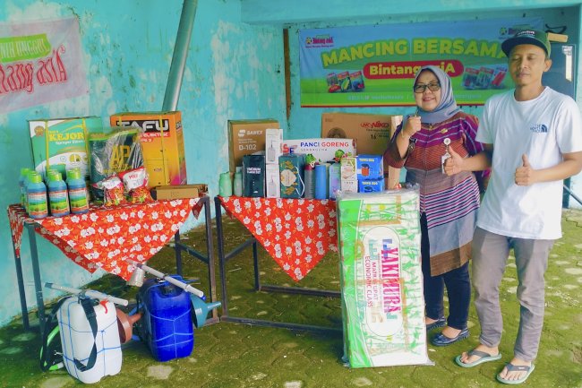 Bintang Asia Dukung Acara Pemancingan di Desa Muruh, Camat Gantiwarno Berharap Meningkatkan Sportivitas