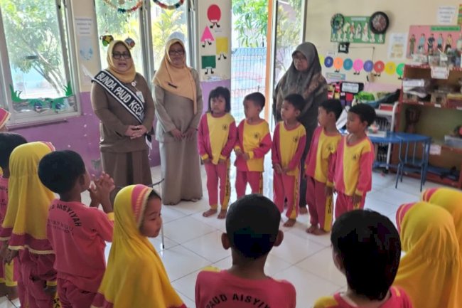 Pantau Gizi dan Kesehatan Anak, Bunda PAUD Gantiwarno Kunjungi PAUD Aisyiyah Terpadu & Posyandu Nusa Indah V