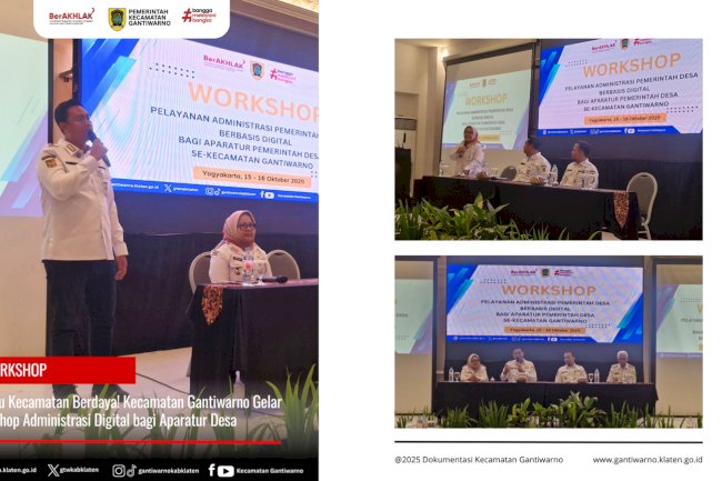 Menuju Kecamatan Berdaya ! Kecamatan Gantiwarno Gelar Workshop Administrasi Digital bagi Aparatur Desa