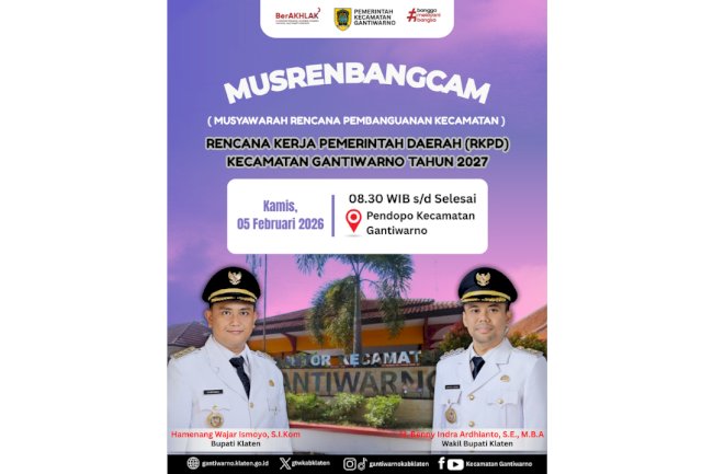 Musrenbangcam Kecamatan Gantiwarno 2027