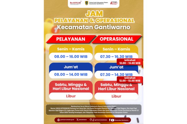 Jam Pelayanan dan Operasional