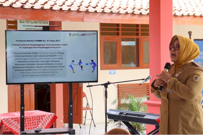 Kecamatan Gantiwarno Gelar Forum Konsultasi Publik Bahas Standar Pelayanan