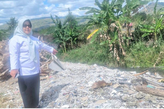 Gerak Cepat Tindak Lanjuti Aduan Warga, Kecamatan Gantiwarno Bersama Pemerintah Desa Mlese Tinjau Lokasi Pembuangan Puing Ilegal