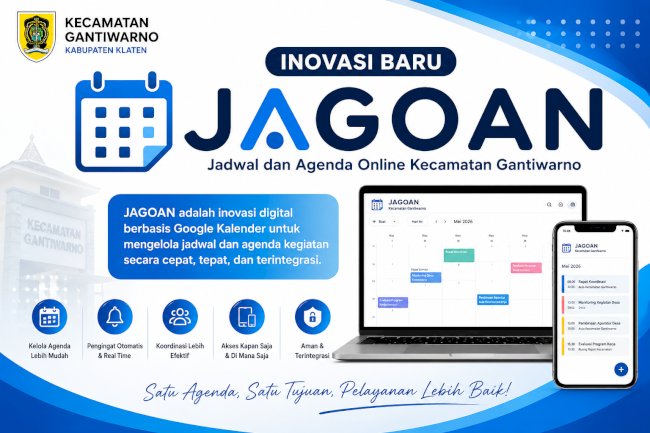 Kelola Agenda Lebih Mudah dan Efisien dengan JAGOAN Kecamatan Gantiwarno