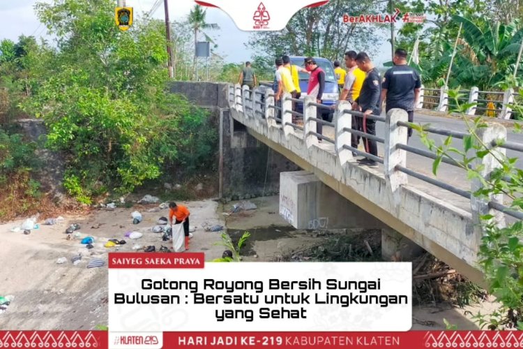 Gotong Royong Bersih Sungai Bulusan : Mewujudkan Kebersihan dan Keindahan Sungai di Desa Jabung