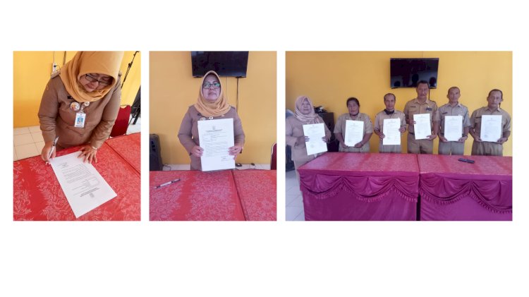 Penandatangan Pakta Integritas ASN di Kecamatan Gantiwarno