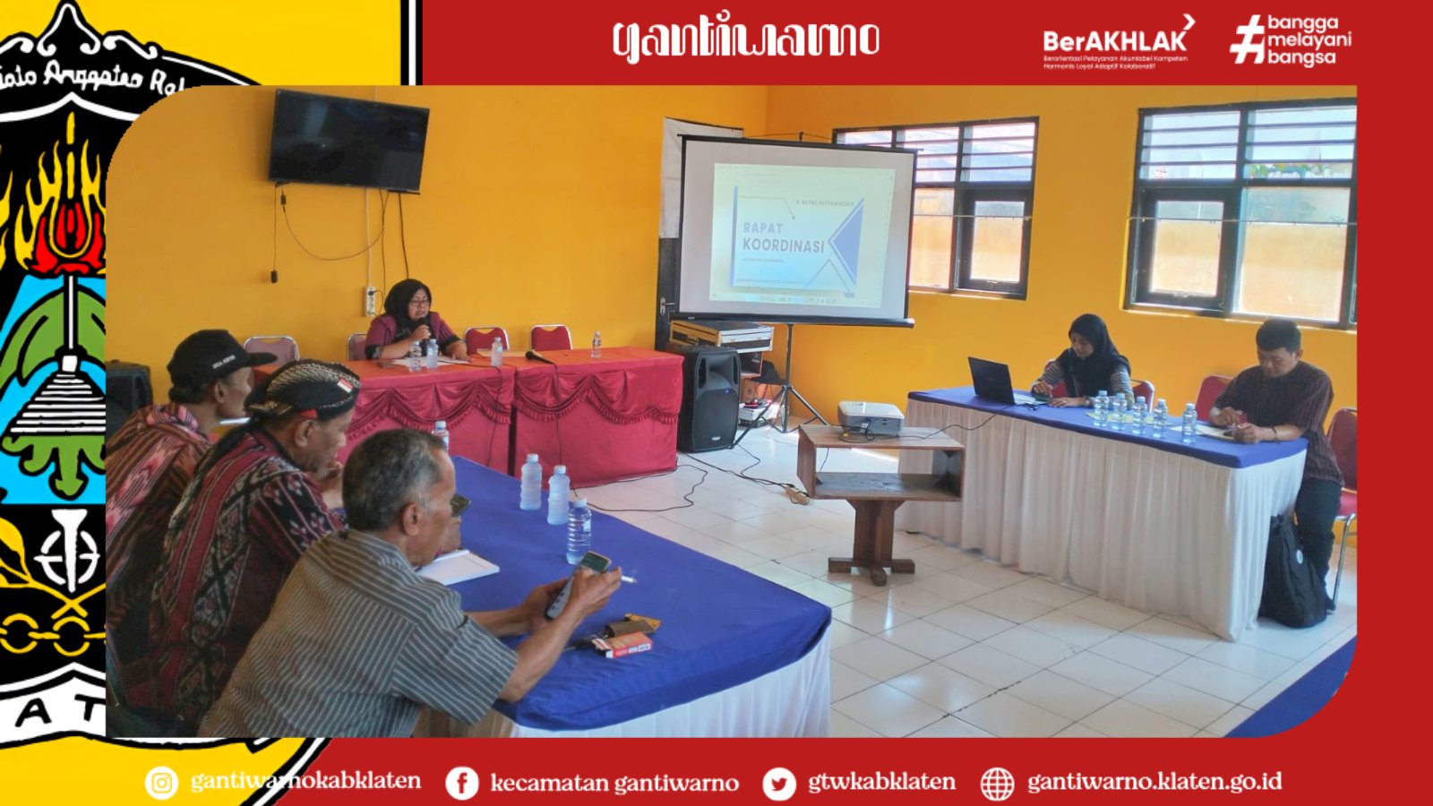 Rapat Koordinasi Camat dengan Kepala Desa se-Kecamatan Gantiwarno