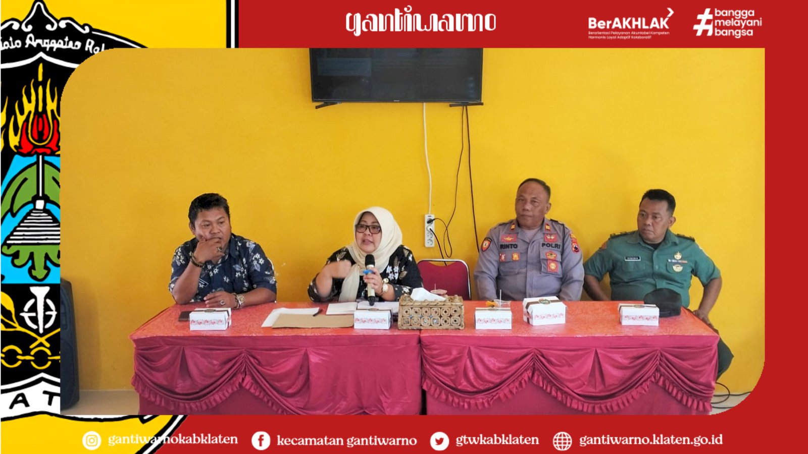 Rakor pelaksanaan Hari Jadi Kab. Klaten ke 220 dan HUT RI Ke 79