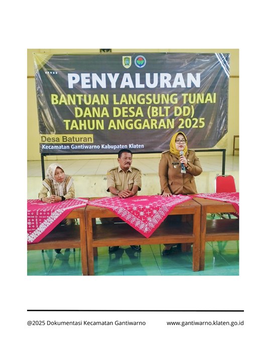 Penyaluran BLT DD Baturan