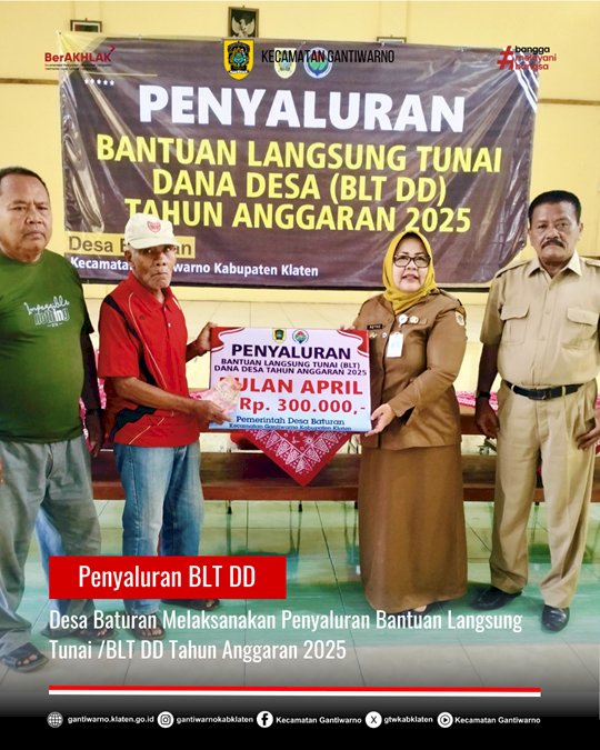 Penyaluran BLT DD Baturan