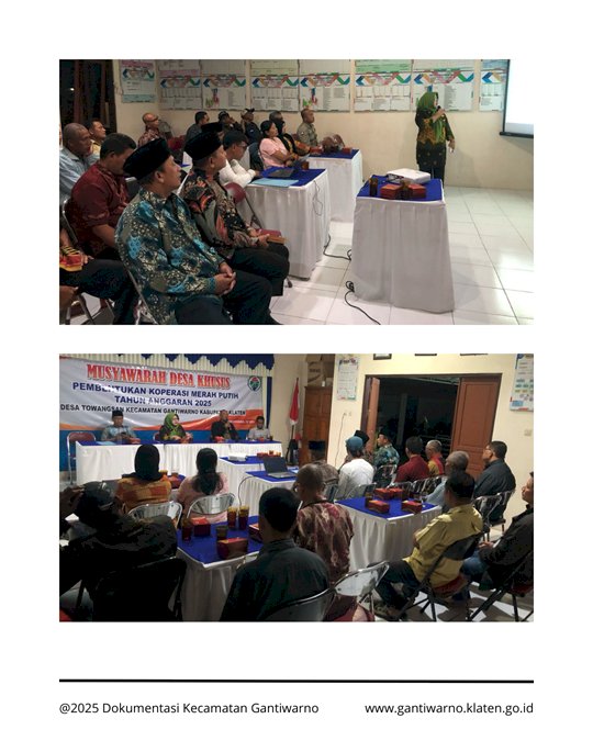 Malam ini 2 Desa melaksankan Pembentukan Koperasi Merah Putih