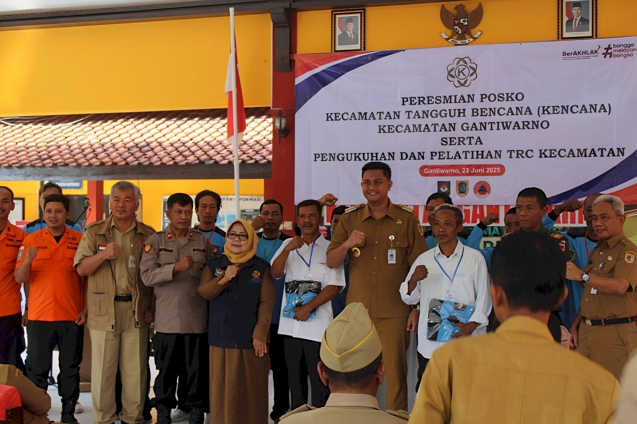 Kecamatan Gantiwarno Siap Hadapi Bencana, Bupati Klaten Resmikan Posko Kencana