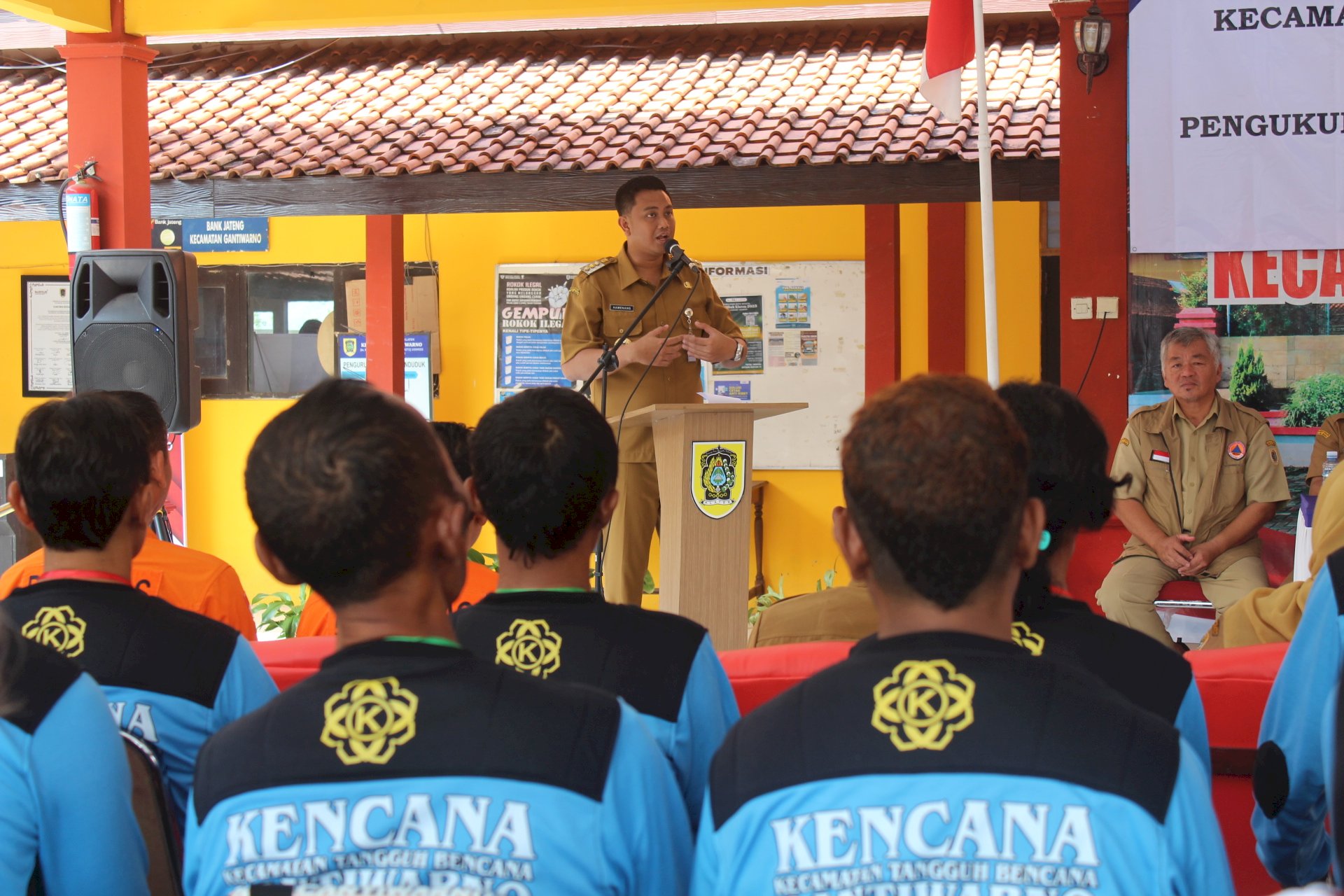 Kecamatan Gantiwarno Siap Hadapi Bencana, Bupati Klaten Resmikan Posko Kencana