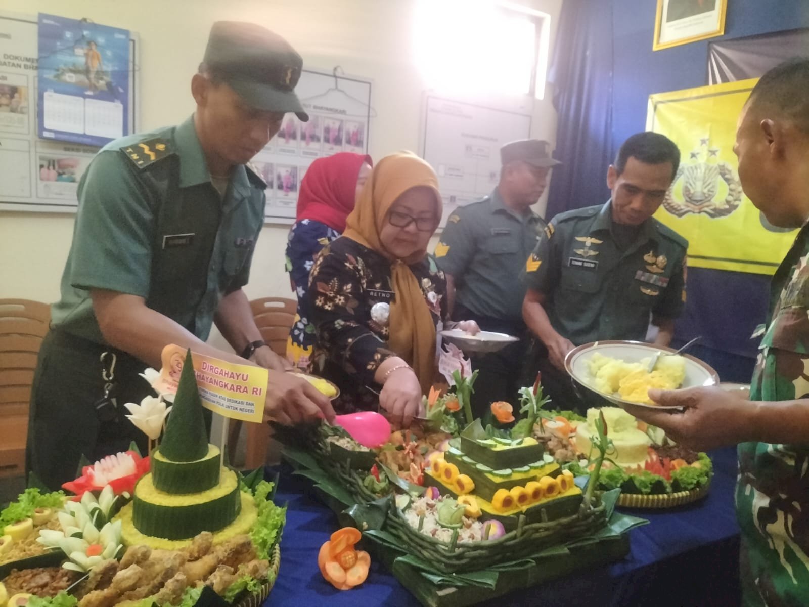 Hari Bhayangkara ke-79, Forkompimcam Gantiwarno Ucapan Selamat ke Kapolsek