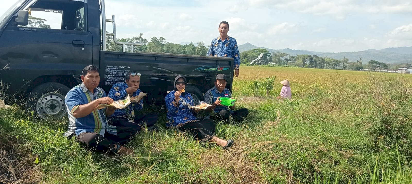 Tradisi Wiwitan, Camat Gantiwarno dan Perangkat Desa Muruh Guyub Bareng Petani