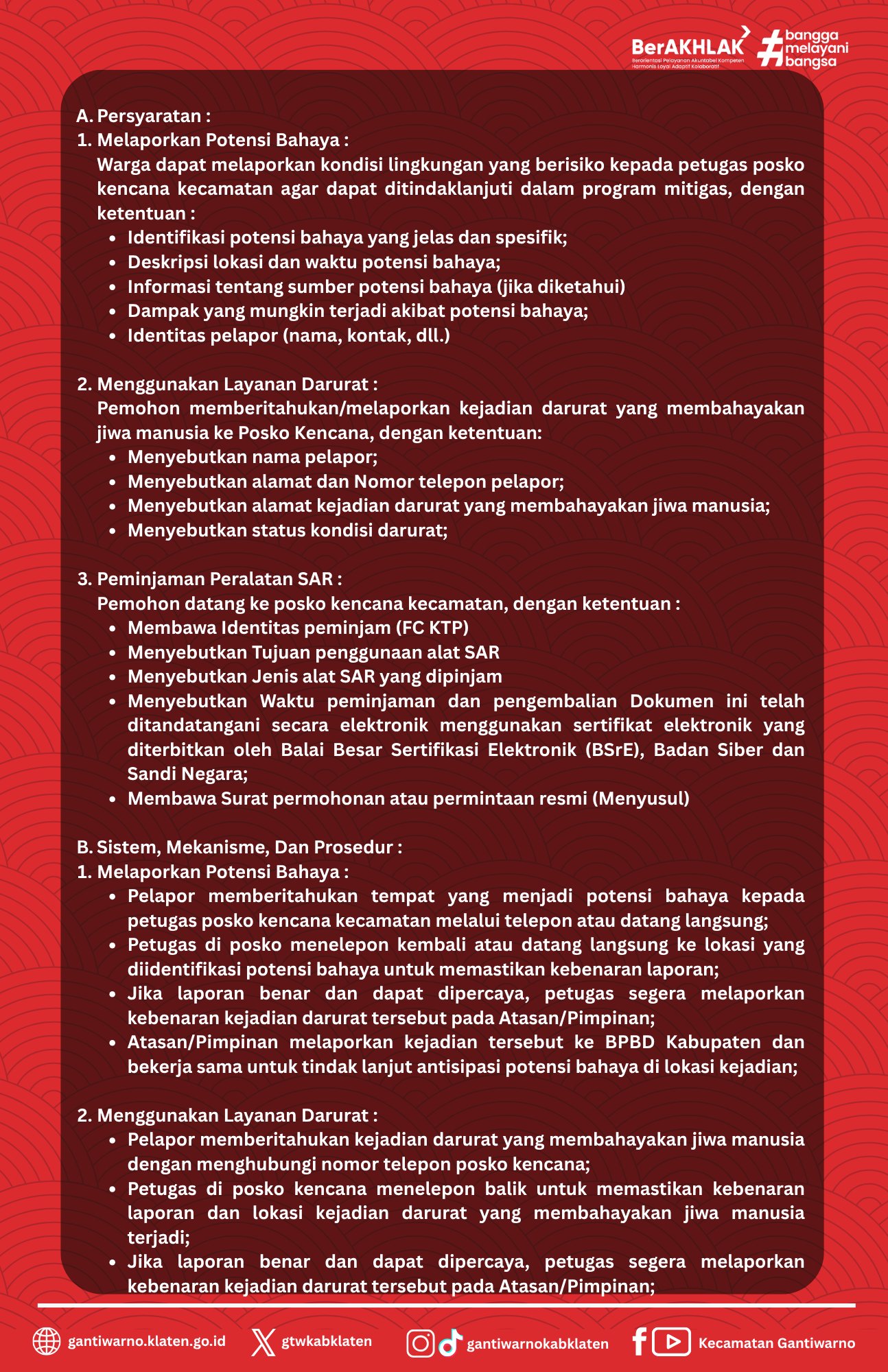 Standar Baru, Pelayanan Maju! Kecamatan Gantiwarno Mantapkan Komitmen Pelayanan Publik