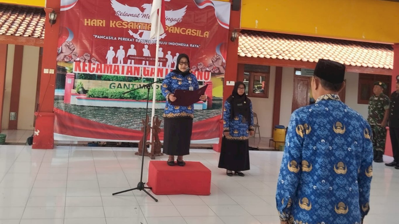Pancasila Perekat Bangsa, Kecamatan Gantiwarno Peringati Hari Kesaktian Pancasila