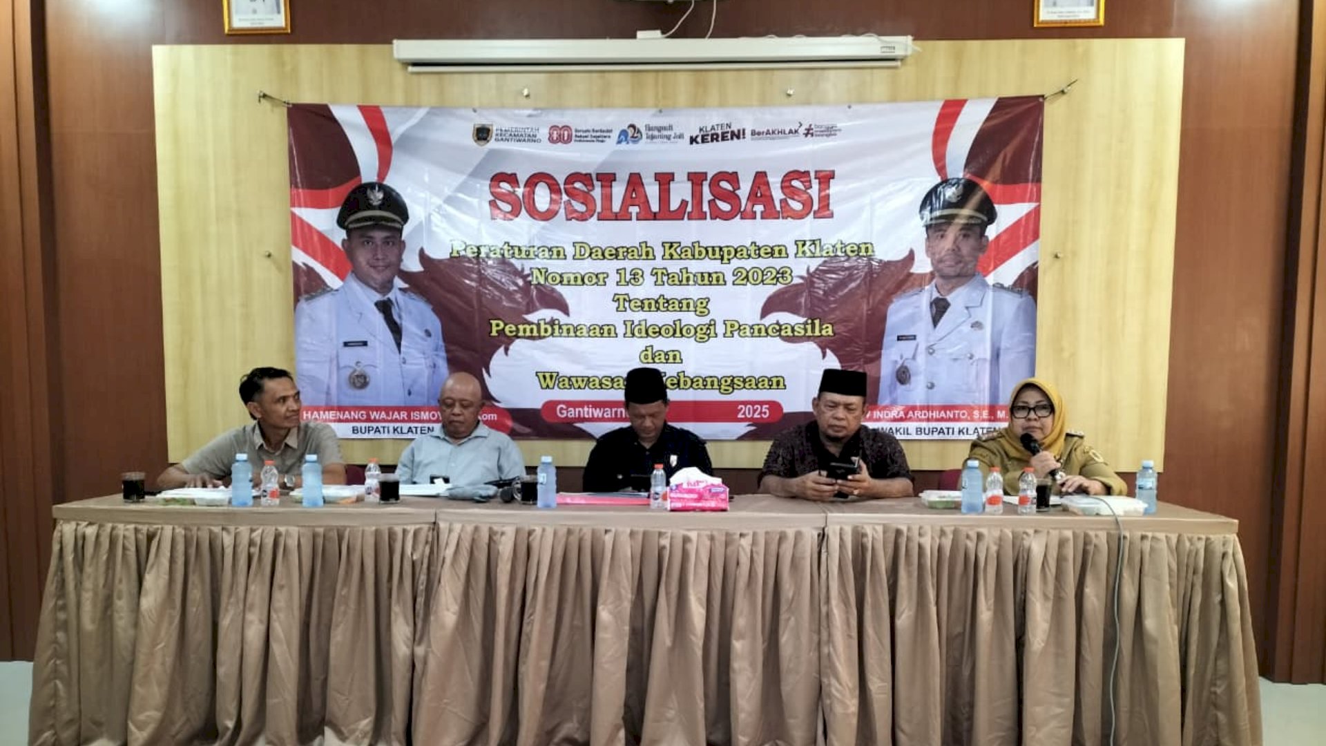 Perkuat Ideologi Bangsa, Kecamatan Gantiwarno Sosialisasikan Perda Tentang Pancasila