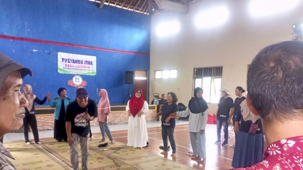 Gerdu Sejiwo Bergerak! Camat Gantiwarno Pantau Pelayanan Posyandu Jiwa di Desa Ceporan