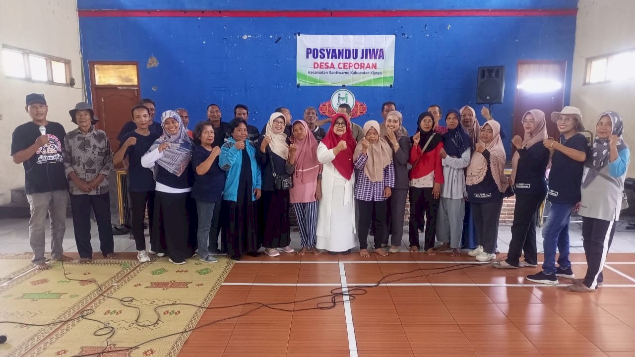 Gerdu Sejiwo Bergerak! Camat Gantiwarno Pantau Pelayanan Posyandu Jiwa di Desa Ceporan
