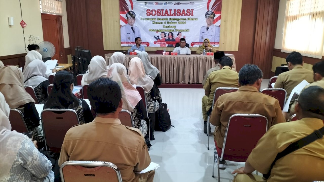 Wujudkan Masyarakat Sehat, Kecamatan Gantiwarno Sosialisasikan Perda No. 4 Tahun 2024 bersama DPRD