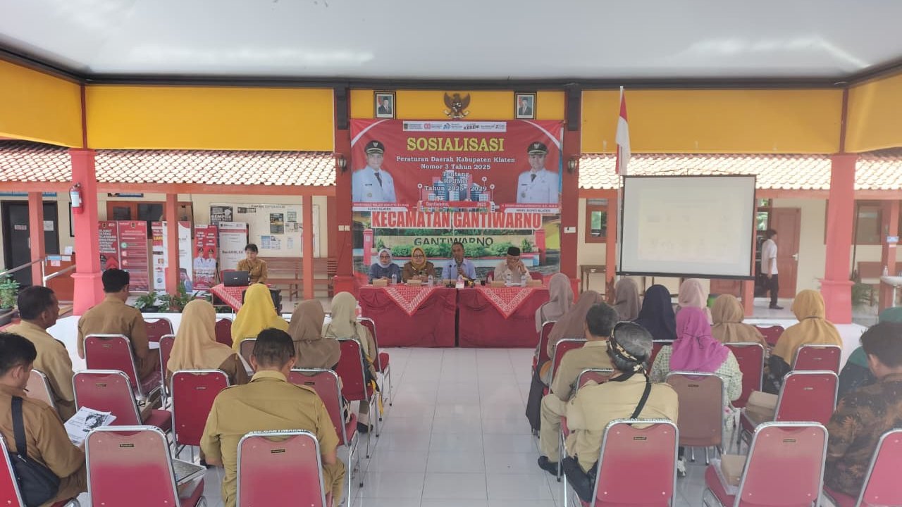 "Sosialisasi Perda Nomor 3 Tahun 2025 Tentang RPJMD Tahun 2025 - 2029 : Pembahasan 10 Program Prioritas Bupati dan Wakil Bupati Klaten."